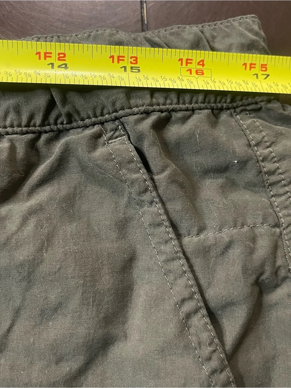 The North Face Nylon Cargo Shorts Large Olive Green Outdoor Utility Hiking